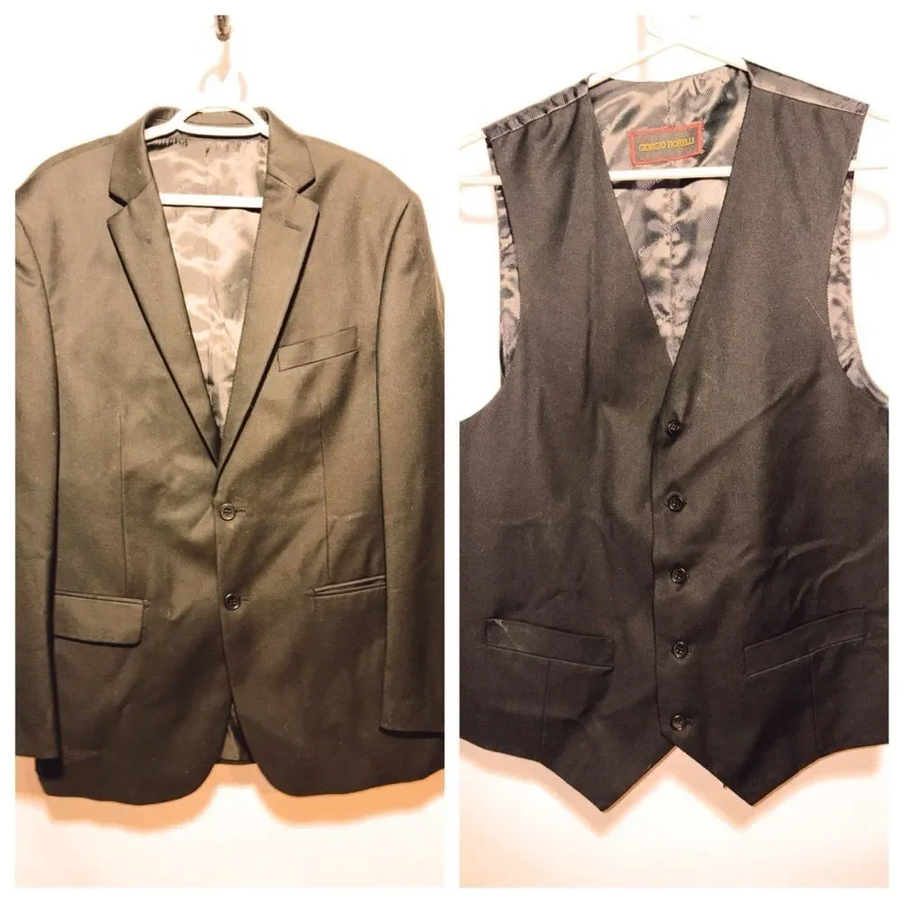 Giorgio Fiorelli Black Blazer and Vest Set